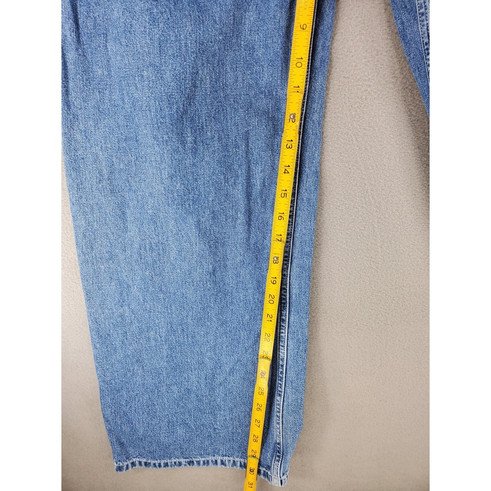 GAP Skater Jeans Mens 36 Blue Relaxed Wide Leg Baggy 90s Vintage Style Denim - Picture 6 of 8